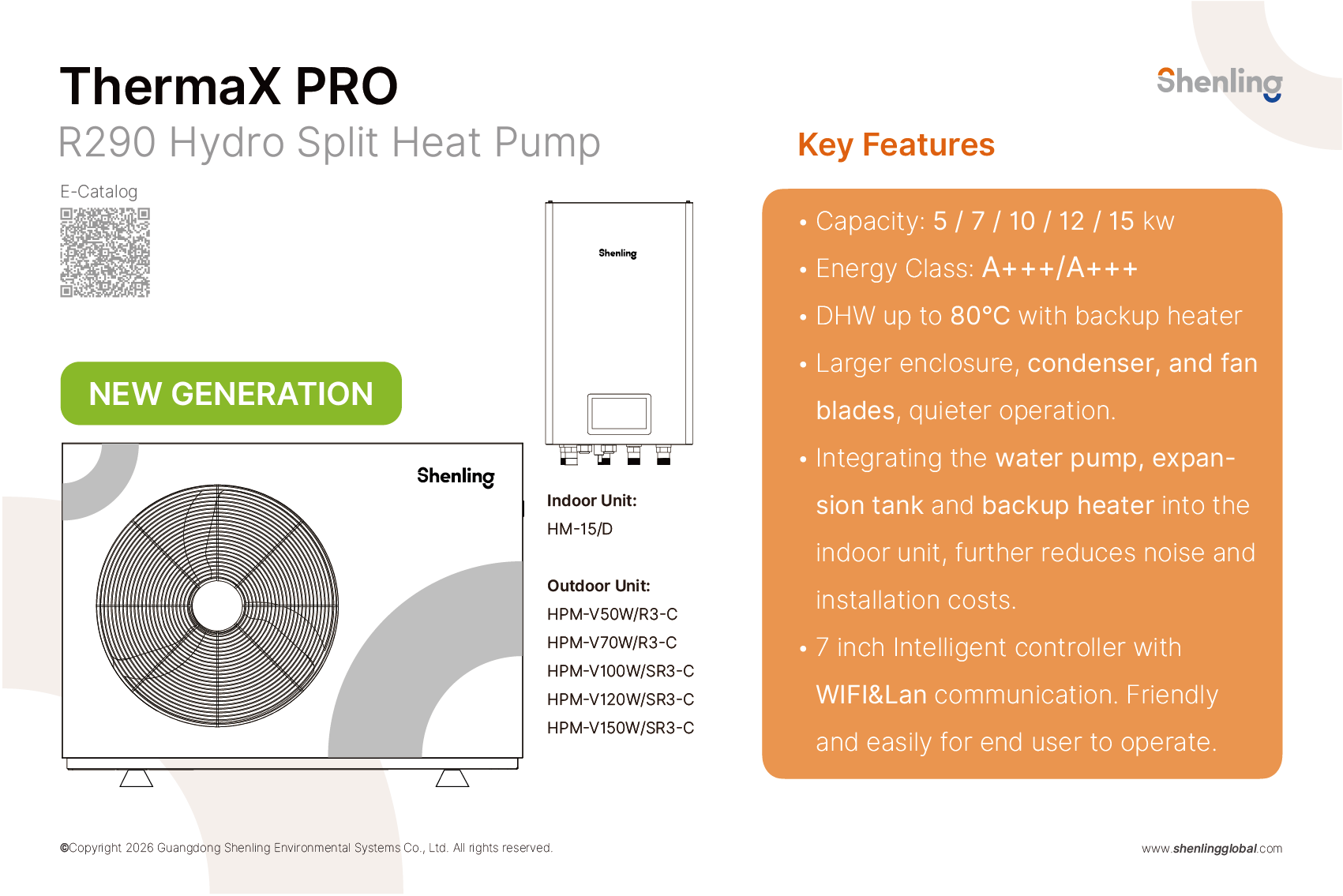 R290 Hydro Split Heat Pump